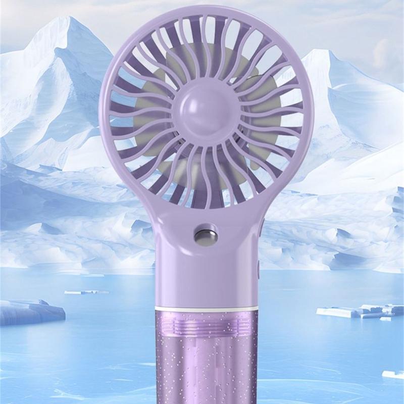 Misting Fan Handheld Fan HandHeld Misting Fan Rechargeable 4 Speed Adjustment Small Mister Fan Cooling Water Spray
