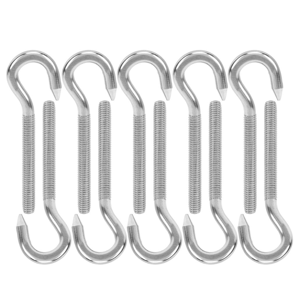 10pcs Screw Hook Stainless Steel High Hardness Cup Hanger for Chemical Industry Mechanical EquipmentM5
