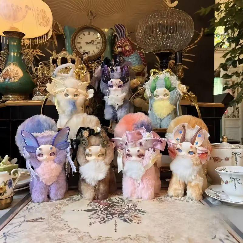Hot Rabbit Dragon Fantasy Creature Cat Magic Academy Series Blind Box Cute Plush Doll Trendy Toy Girls Christmas Gifts V2 Cuddly Stuffed Fluffy