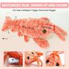 Interactive Electric Moving Cat Toy with Jumping Lobster and Shrimp Simulation Plush for Cats Dogs Interactive Pet Toys