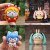 Chiikawausagi Cos Hatsune Miku Pvc Art Toy For Collectors Ussachi And Asuka Character Display