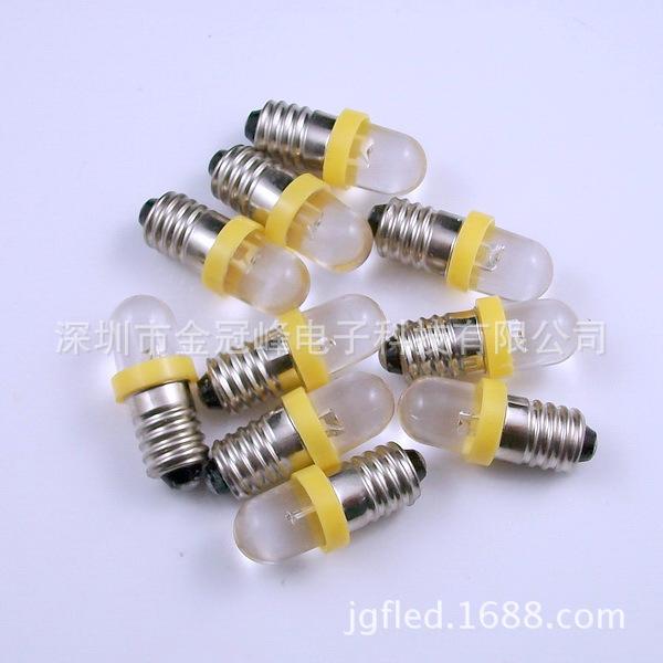 E10 Light Bulbs Dc 6/12/24v Led Screw Base Indicator Bulb Mini Warning Signal Lamp