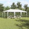 Party Tent White 600 X 400 X 266 Cm Polyethylene and Steel