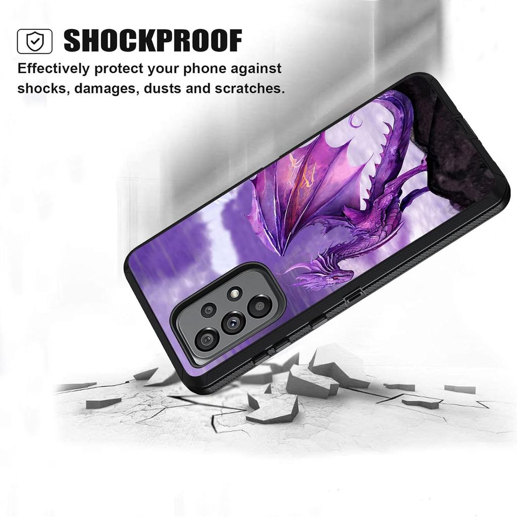for Samsung Galaxy A73 5G Case, Heavy Duty 3 in 1 Hybrid Hard PC & Soft Silicone Shockproof Drop Protection Case for Samsung Galaxy A73 5G 6.7 inch,