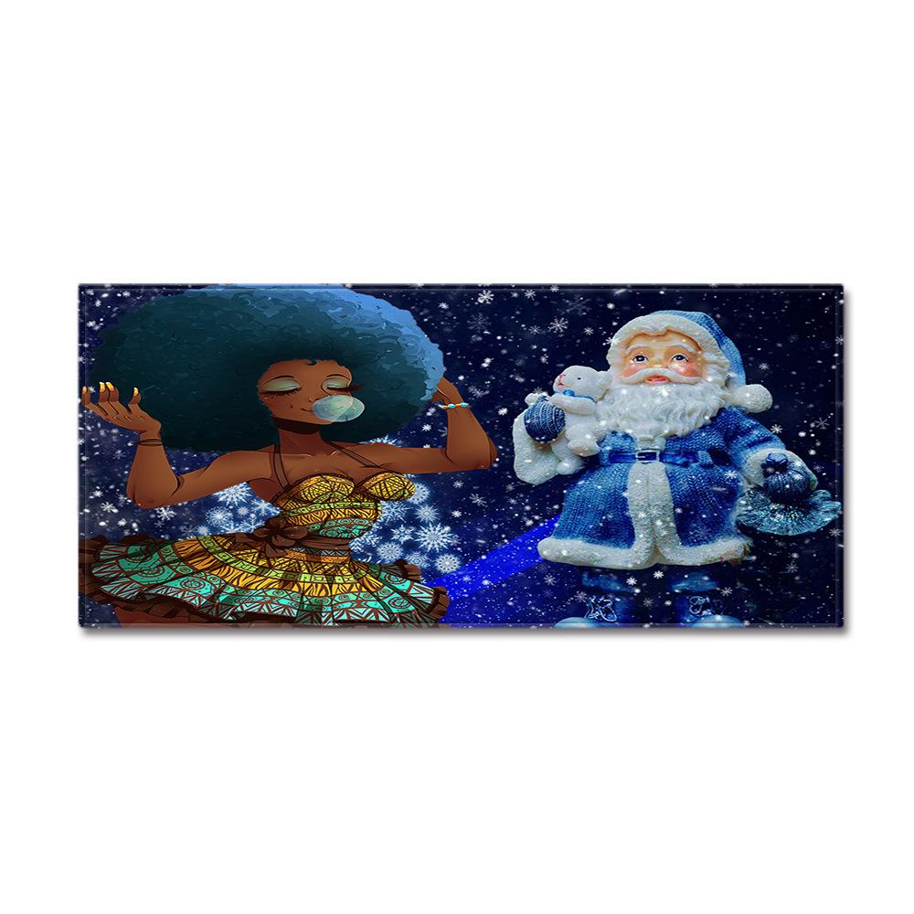 African Women'S Theme Carpet Long Floor Mat Doormat