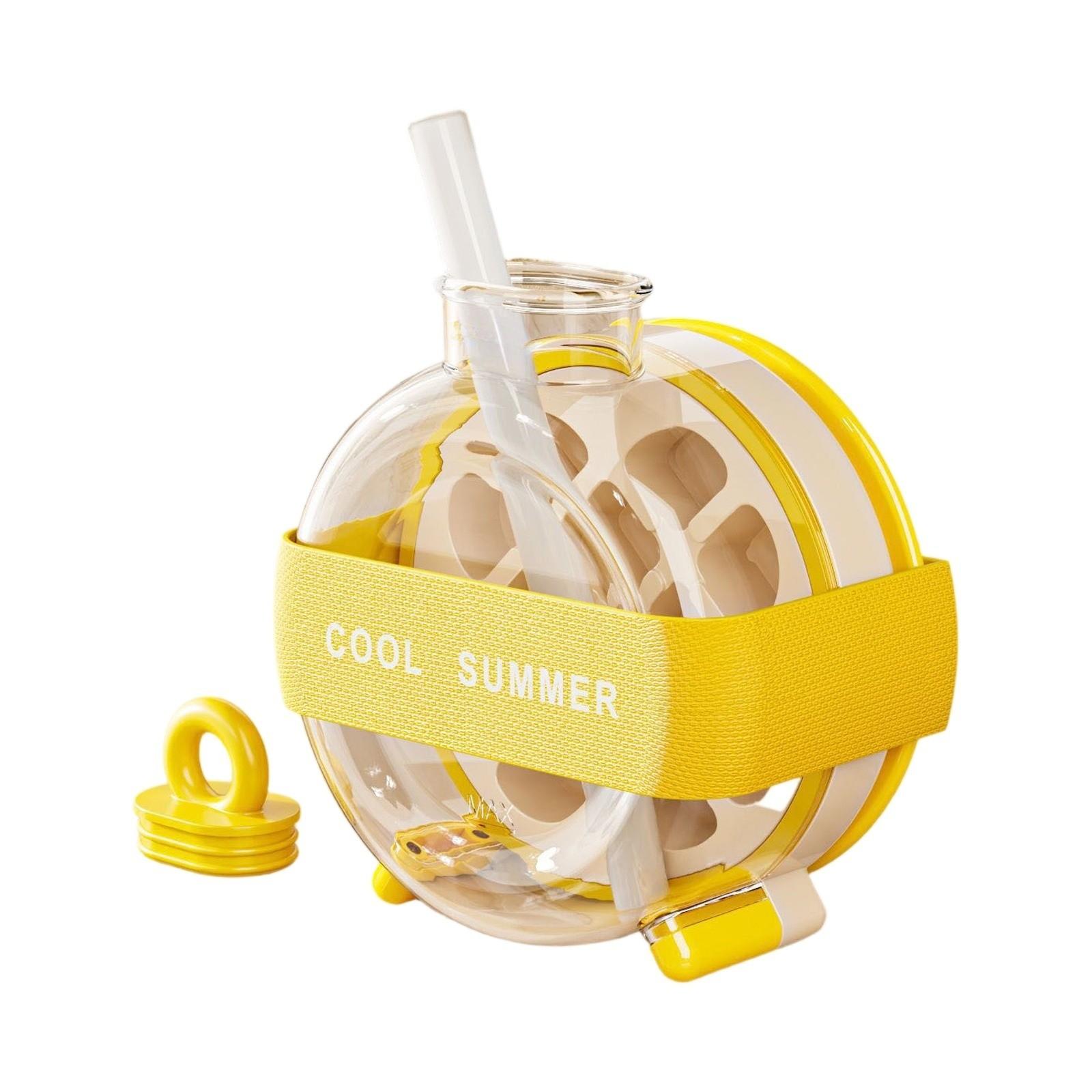 

Форма для приготовления еды на вынос для дома, контейнер для льда, пресс для стаканов с трубочкой, горшок для кёрлинга с функцией удаления льда One Size жёлтый