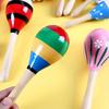 Wooden Maraca Hand Percussion Instrument Rhythm Shaker for Live Performances Parties and Musical Entertainment