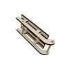 2Pcs Creative With Rope Christmas Wooden Mini Sleighs Handmade Unfinished Miniature Wooden Sleigh Model Pendant Sled Ornament