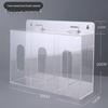 Portable Wall-Mounted 3-Compartment Acrylic Storage Box