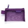 Square Solid Color Mesh Storage Bag Portable Zipper Coin Purse ID Card Credit Card Storage Bag Stationery Storage Box