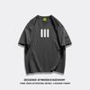 Pure Cotton American Trendy Brand Small Front Shoulder Short-sleeved T-shirt Women's Summer Design Sense Oversize Half-sleeved Large Size Top