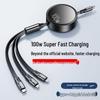 Kafila 100W Retractable 3-in-1 Fast Charging Cable for Apple Devices