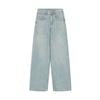 Light-coloured Wide-legged Jeans Female Large Size Loose Skinny Pear-shaped Drape Straight Straight Trousers Jeans for Women Long Denim Pants