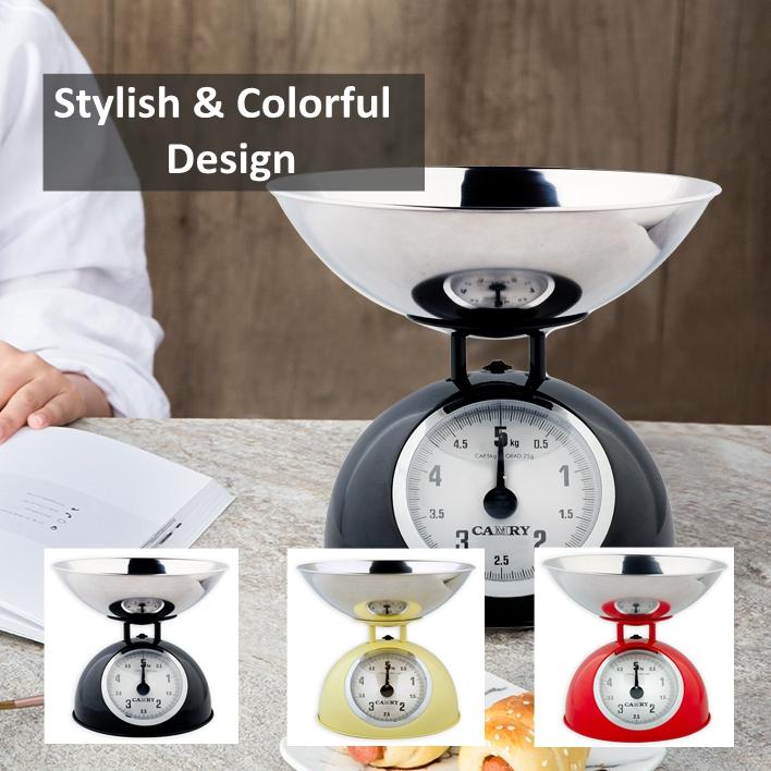 Low Price Metal Housing Dial Spring Balance Mechanical Kitchen Weighing Food Scales Spring Scale Weighs with Bowl 5kg 4kg 20g