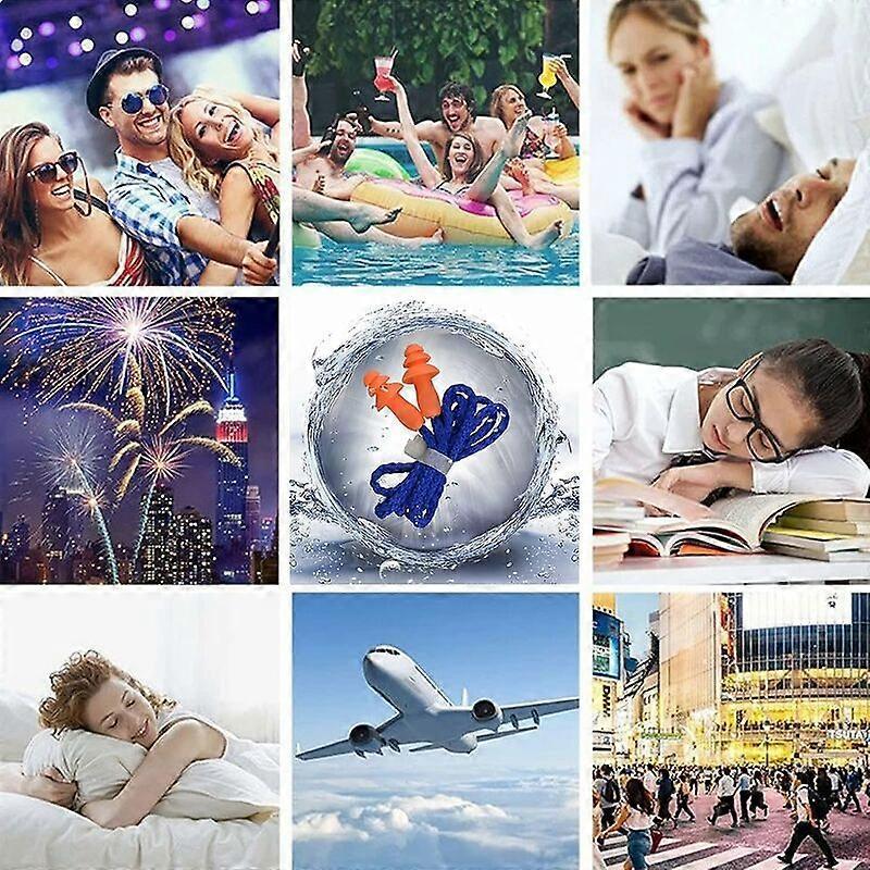 Sleep Ear Plugs 20 Pairs of Ear Plugs Noise Canceling 3m Ear Plugs Sleep Reusable Waterproof Ear Plugs Sleep Snoring Travel