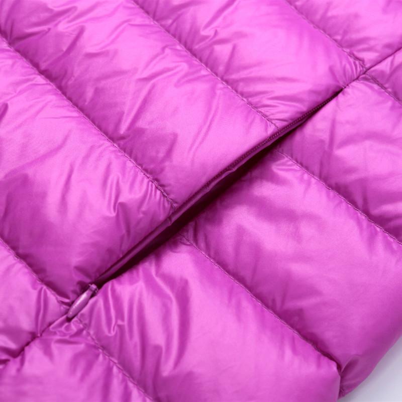 Dámská podzimní a zimní lehká bunda Duck Down Jacket s Cap Wear Thin Jacket Plus Size