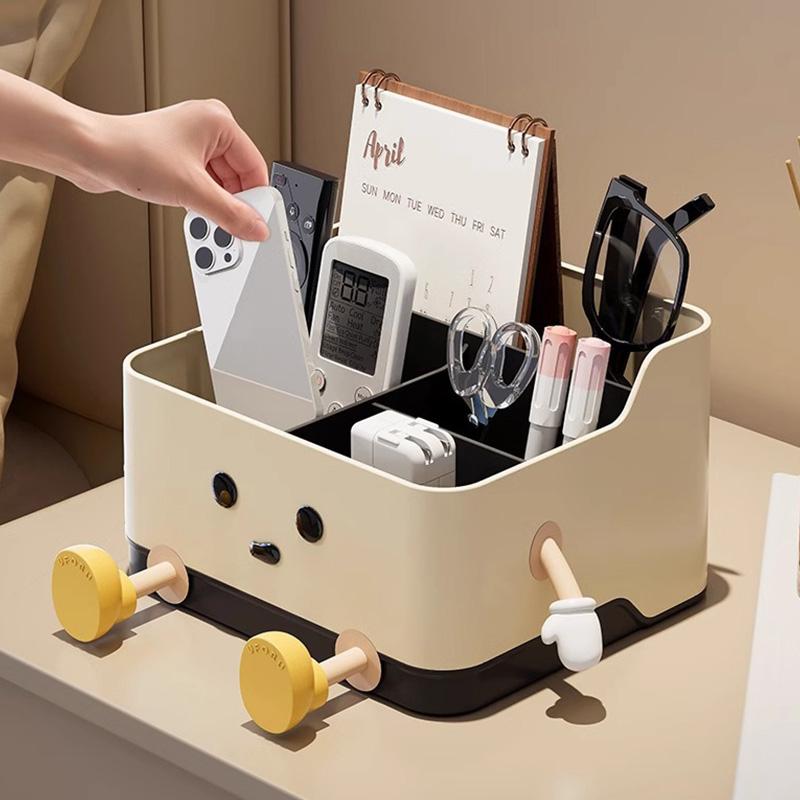 Desktop Storage Box Bedroom Bedside Multifunctional Sundries Organizer Remote Control Storage Box Creative Cartoon Tissue Box