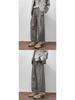 Men's Retro Slim Fit Striped Dress Pants - Casual, Loose, High Street Style for Spring and Autumn