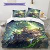 Set Copripiumino Trapuntato con Fantasia Cartone Animato Federa Decorazione per la Casa Regalo di Compleanno (1 * copripiumino + 2 * federa, senza nucleo)