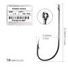 1#-12# Fishing Hooks Sea Barbed Fishing Lures Shank Beak Live Bait Holder Carp Fishing Jig Worm Hooks Accessories Tackle Quality