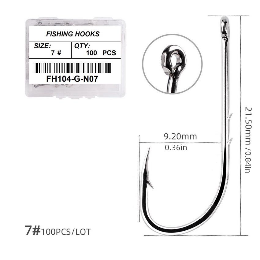 1#-12# Fishing Hooks Sea Barbed Fishing Lures Shank Beak Live Bait Holder Carp Fishing Jig Worm Hooks Accessories Tackle Quality