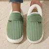 One-button bag heel cotton shoes women's winter indoor comfort and warmth thick-soled non-slip cotton slippers Cixi