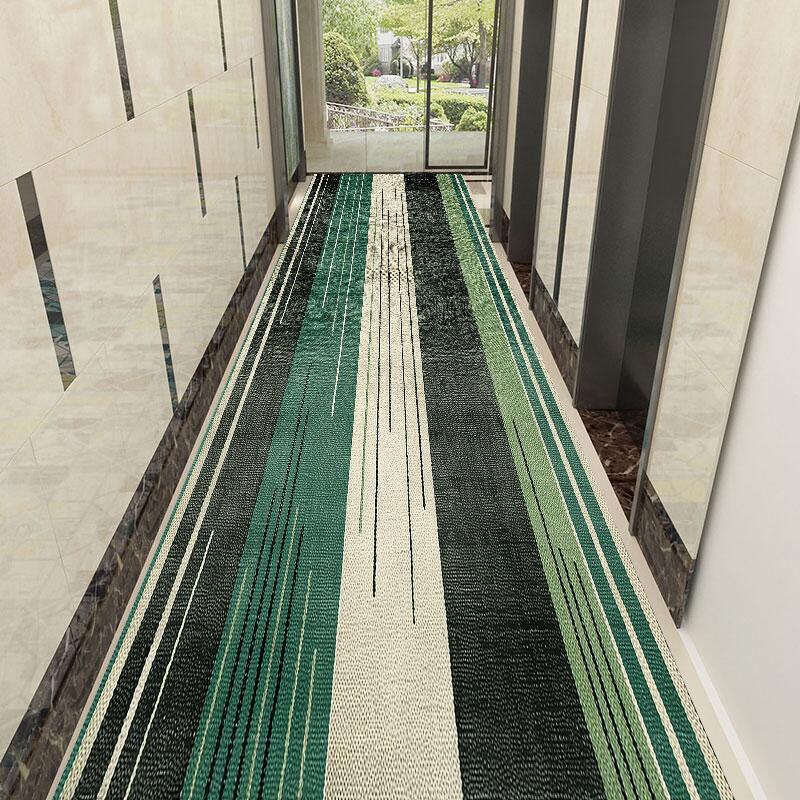 Nowoczesny Dywanik na Długi Korytarz w Stylu Lekki Luksus Antypoślizgowy i Wchłaniający Wodę Mata na Schody Prosty Dywanik na Przejście Możliwość Dostosowania