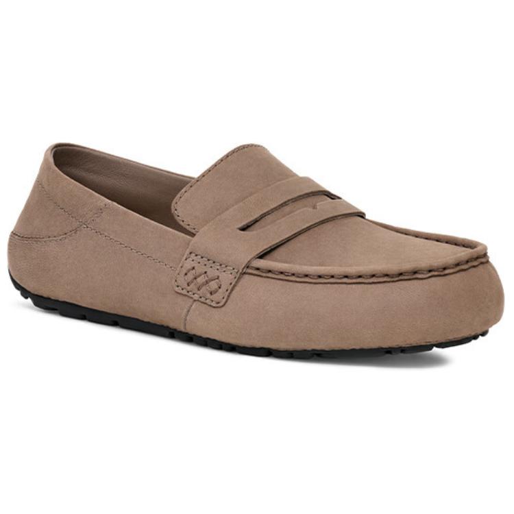 UGG Casual Heritage Sheepskin Loafers Men's Gray Brown 1166762-SKP