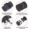 Nylon-Wathose mit Stangen-Einsatz Verstellbare Angelrutenhalter für Multirolle Hüft-Wathose-Gürtel Hüftgurt Rutenhalter