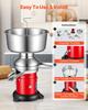 Electric Milk Cream Separator, 60L/H Output 10500RPM Milk Cream Centrifugal Separator, 304 Stainless Steel Goat Cow Milk Skimmer Separating Machine