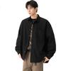 Foss Phil Men's Short Sleeve Shirt Spring Summer American Style Lightweight Solid Color Casual Jacket