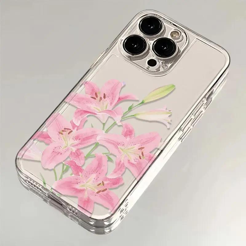 Phone Case For Huawei Honor X9A X8B X9B X7B 90 Lite 5G Nova 7i 3i 5T 7 6 9 SE P30 Pro P40 Lite Y9 Prime 2019 Lily Flower Cover