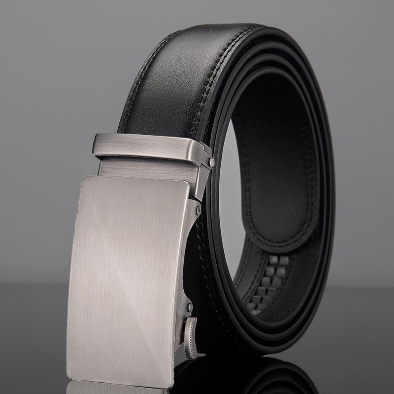 Men's Genuine Leather Automatic Buckle Belt - Business Casual Versatile Design