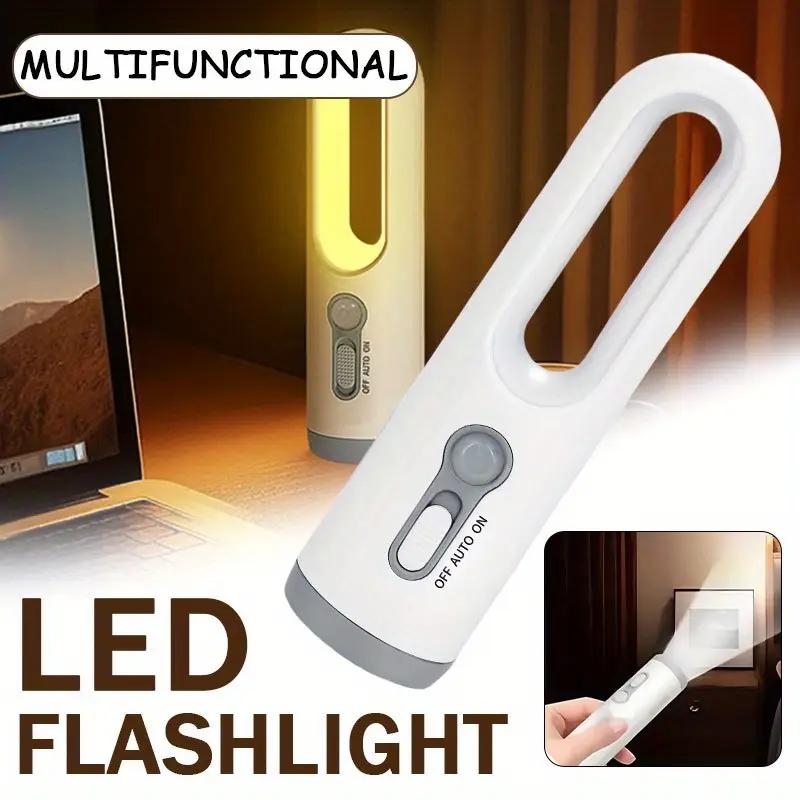 Portable 2 In 1 Flashlight Motion Sensor Night Light Bedroom Bathroom Reading Camping Lighting Baby Feeding Eye Care Bedside Lam