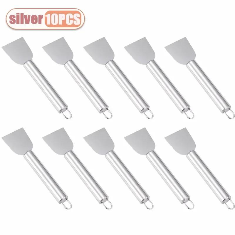 1-20PCS Kitchen Accessories  Multi-functional Household Stainless Steel Cleaning Spatula Refrigerator Defrost Stain Scraper