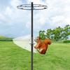 Squirrel Proof Baffle for Bird Feeder Pole Squirrel Baffle with Stainless Steel Spring Squirrel Barrier Guard On Bird Feeder Pole for Garden Patio