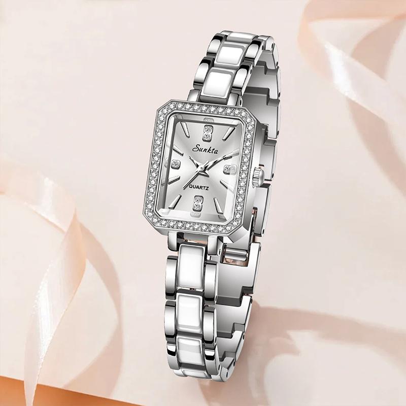 SUNKTA Luxury Women's Watch Fashion Rectangle Ladies Quartz Watches Women Wristwatch Lady Watch Montre Femme Watch Women