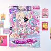 Kawaii Cat Ear Maid Anime Girl Tapestry Pink Polka Dot Wall Hanging for Pastel Aesthetic Bedroom Decor Home Decor