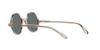 Emporio Armani EA 501M Crystal Brown Pattern Mirror Rose Gold Size 47 Sunglasses, Frame/Grey Lens,
