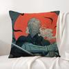 B-Bloodborne C-Classic Cushion Cover Summer Coolness Linen Fabric Double-Sided Printing Pillow Case Sofa Home Decor Gift