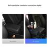 Multifunctional Auto Armrest Box Pad Leather Cushion with 2 Fast Charging USB Port And Storage Space
