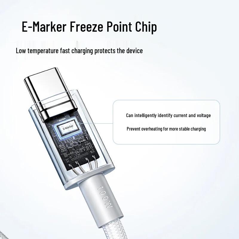 Anker 100W Typ-C zu Typ-C Schnellladekabel für iPhone/iPad/Mac