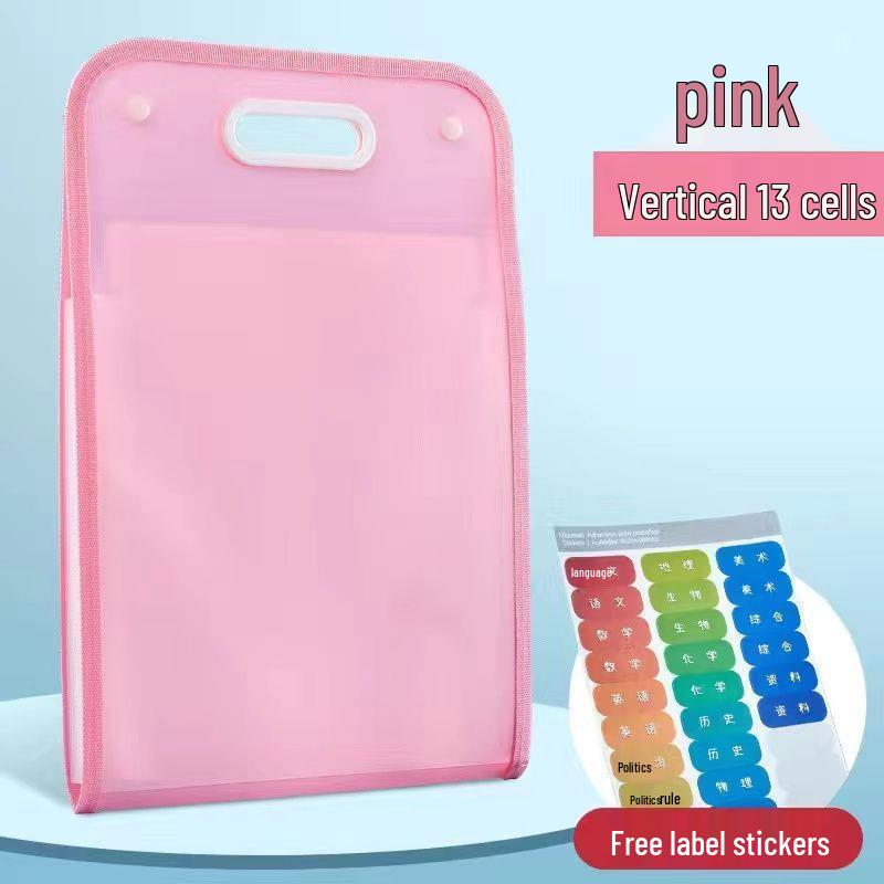 Multi-layer Student Test Paper Storage Accordion Bag - Durable Handheld Folder for Junior High Students