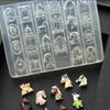 3D-Silikon-Nagelform mit Retro-Pferdekopf-Relief DIY-Maniküre-Werkzeuge für Nageldesigner Acryl-Gel-Dekoration