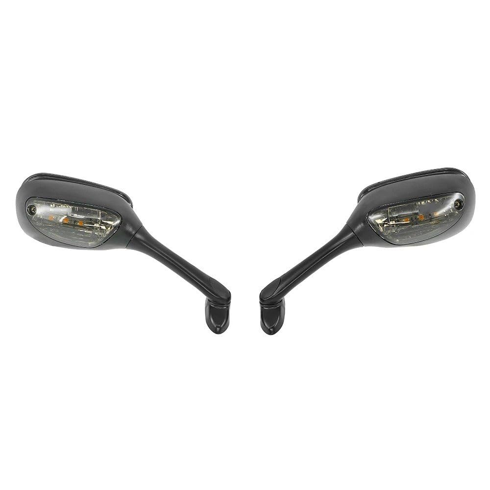Fit Motorcycle Mirror GSX-R 600 750 2006-2015 GSX-R1000 2001-2015 With Motorcycle Rearview Mirror Turn Signal Light (Smoke)