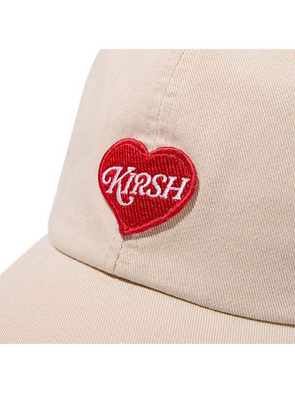 KIRSH Heart Patch Ball Cap [Beige]