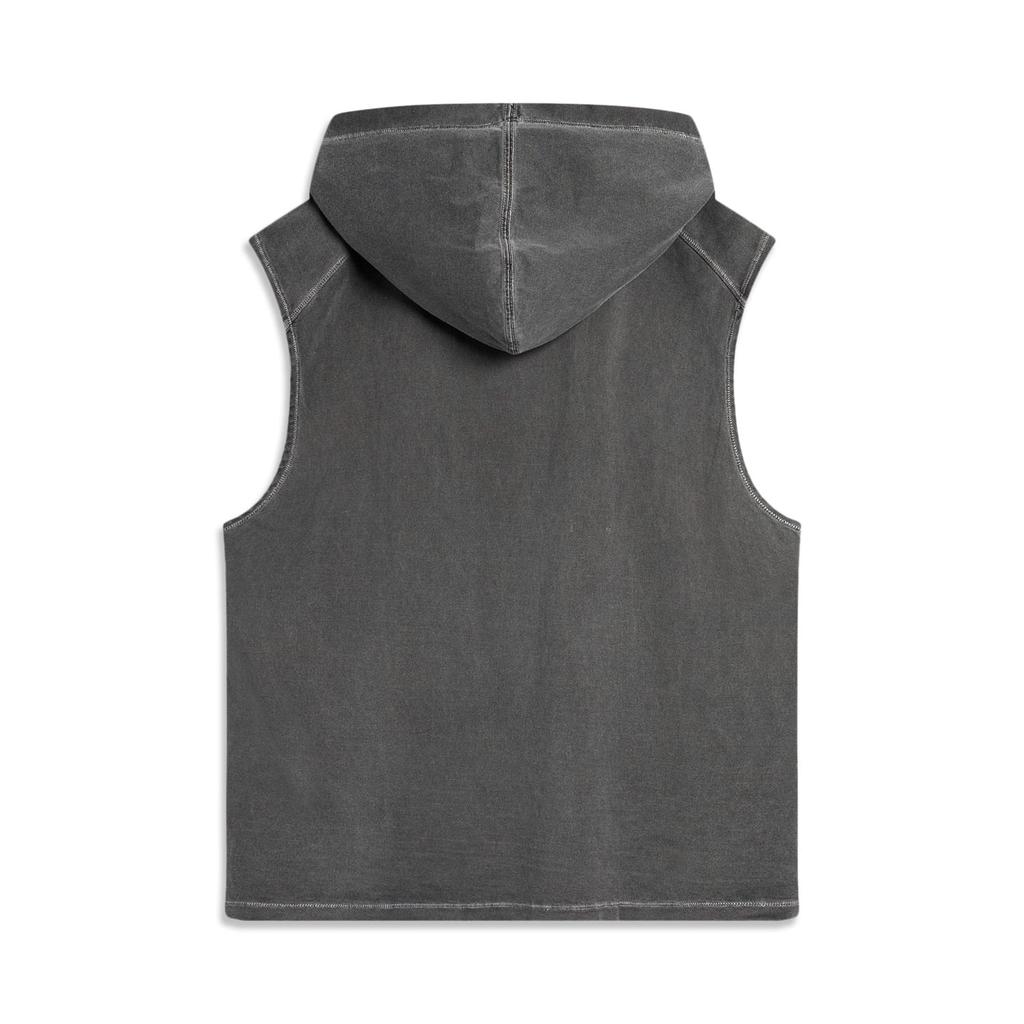 Li Ning BADFIVE Tank Top Men's Obsidian Gray Washed AVSU459-3