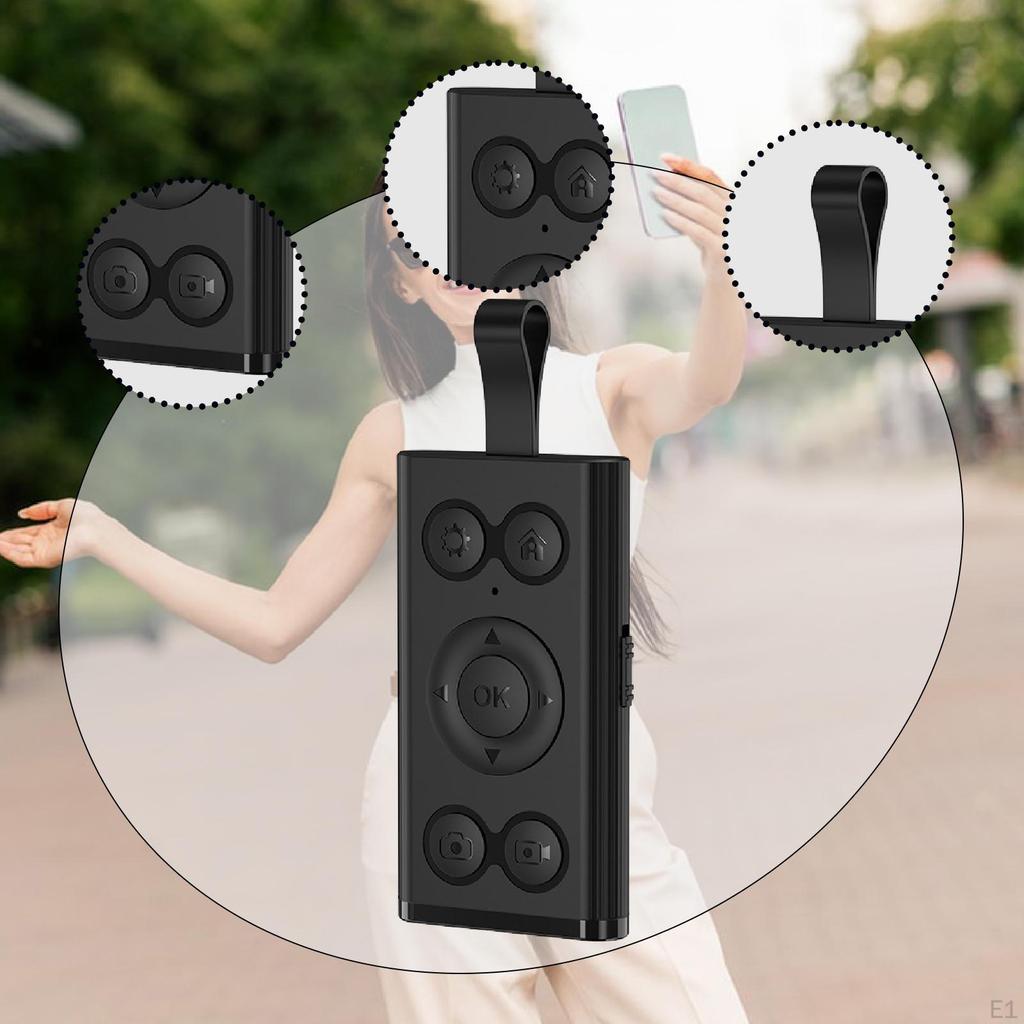 Convenient Remote Control for [unclear], Multifunctional, Video Scrolling, Easy To Use, , Selfie
