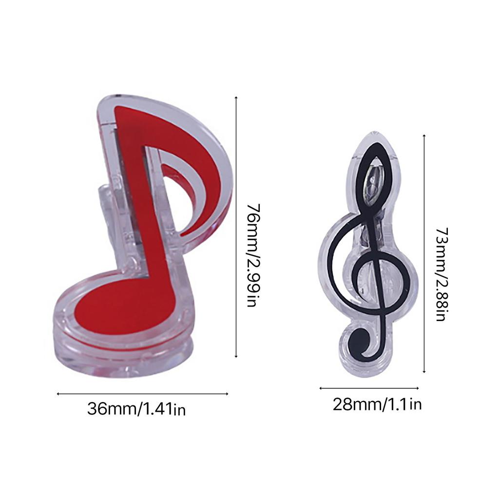Sheet Music Clip Colors Plastic Music Book Page Note Clamp Piano Holder Music Score Fixed Spring Clip Musical Instrument