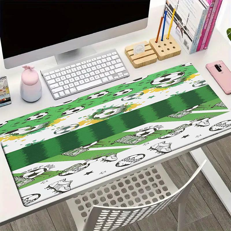 Soccer Theme Mouse Pad, Non Slip Rubber Base, Multifunctional Office & Home Decor, Perfect for Workspace Personalization.